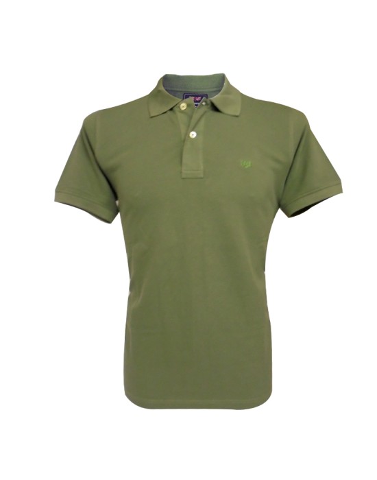 10790197-319 GREENWOOD Ανδρικη Μπλουζα Polo Big Size Λαδί 