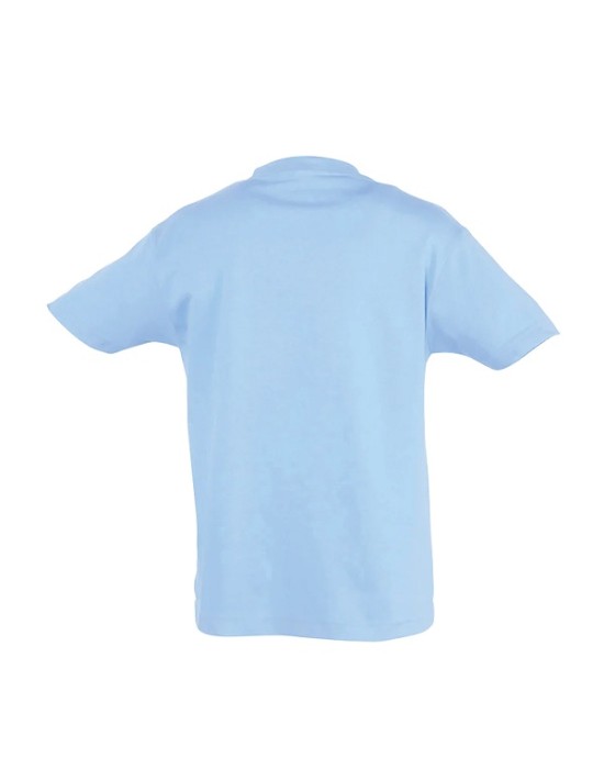 CPOINT CP122017 Παιδικό Unisex Μονόχρωμο Μπλουζάκι Με Κοντό Μανίκι Λαιμόκοψη ΣΙΕΛ
