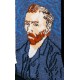 EKMEN Ανδρικές Κάλτσες Σχέδιο Vincent Vang Gogh 1001-15 Μπλέ
