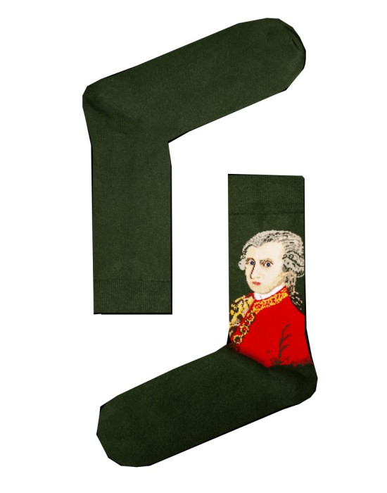 EKMEN Ανδρικές Κάλτσες Σχέδιο Mozart 1001-2 Πράσινο