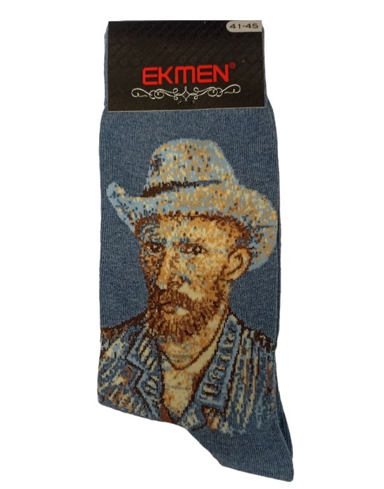 EKMEN Ανδρικές Κάλτσες Σχέδιο Van Gogh 1001-21 Ραφ