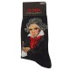 EKMEN Ανδρικές Κάλτσες Σχέδιο Ludwig van Beethoven 1001-8 Μαύρο