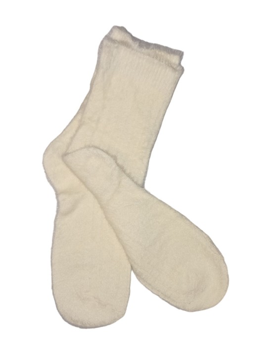 JOIN Γυναικείες Κάλτσες Γουνίτσα Υπνου Λευκό
