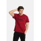 PACO&CO Ανδρικό T-Shirt Κοντό Μανίκι Βαμβάκι Plus Size ΜΠΟΡΝΤΟ