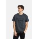 PACO&CO Ανδρικό T-Shirt Κοντό Μανίκι Βαμβάκι Plus Size ΑΝΘΡΑΚΙ