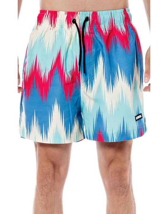 BEE UNUSUALL ανδρικό μαγιό shorts polyester Color Waves Πολύχρωμο