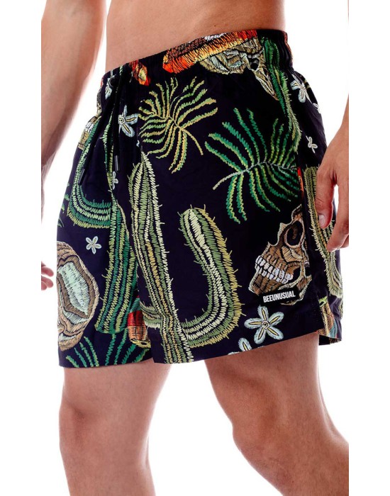 BEE UNUSUALL ανδρικό μαγιό shorts polyester MEXICAN multicolor