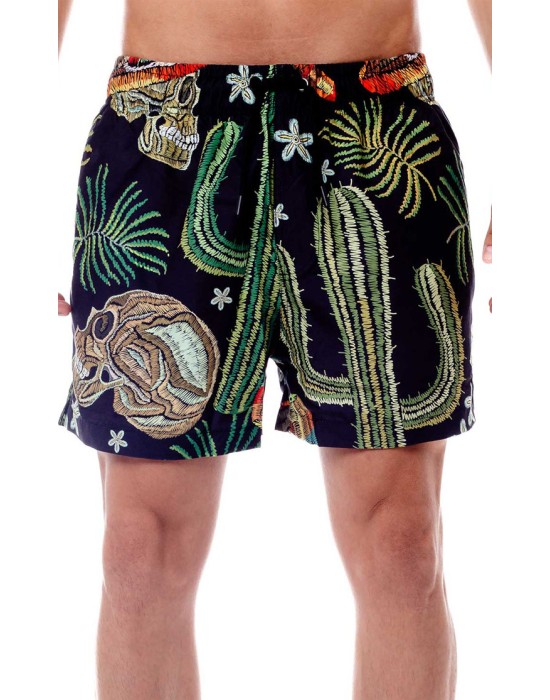 BEE UNUSUALL ανδρικό μαγιό shorts polyester MEXICAN multicolor