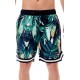 BEE UNUSUALL ανδρικό μαγιό boardshorts polyester JUNGLE multicolor πράσινο