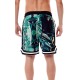 BEE UNUSUALL ανδρικό μαγιό boardshorts polyester JUNGLE multicolor πράσινο