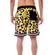 BEE UNUSUALL ανδρικό μαγιό Boardshorts polyester HOUBA μαύρο-κίτρινο 