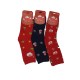 Χριστουγεννιάτικο σετ 3 ανδρικές κάλτσες BFL N202-2Κόκκινο