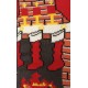 JOIN Ανδρική Καλτσοπαντόφλα Γούνα Fireplace QH2312-6 Κόκκινο