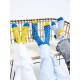 WALK BS-3 PACK Unisex κάλτσες με σχέδια Bubble bath Πολύχρωμο